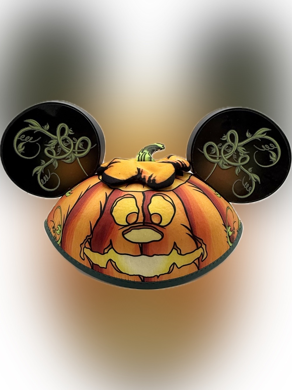 Disney Parks Halloween Jack-o'-lantern Mickey Mouse Adult Hat Glow in the Dark